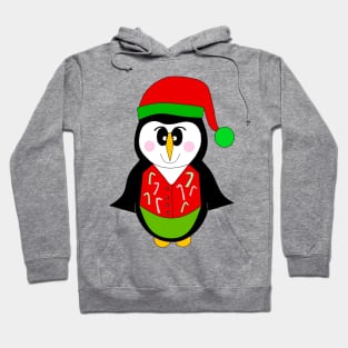 MERRY Christmas Festive Penguin Hoodie